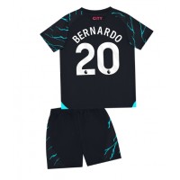 Manchester City Bernardo Silva #20 Tredje Dräkt Barn 2023-24 Kortärmad (+ Korta byxor)
